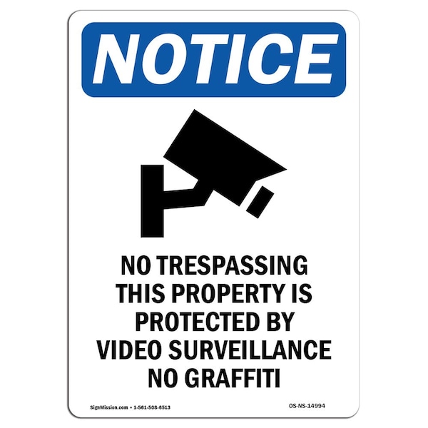 Sign, 5" H, 3.5" W, No Trespassing This Sign With Symbol, Portrait, NS-D-35-V-14994-10PK